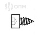 ОПМ 106083 Саморез для тонких листов металла с цилиндрической головкой и внутренним шестигранником (головка - аналог DIN 912)