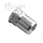 ОПМ 110009 Заклепка алюминиевая шестигранная на 1/2 длины, с уменьшенным потайным бортиком