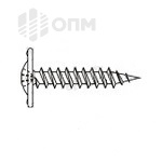 ОПМ 206041 Саморез с прессшайбой для крепления листового металла