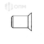ОПМ 110028 Заклепка резьбовая м5 глухая с потайным бортиком