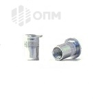 ОПМ 110016 Заклепка алюминиевая BRALO с цилиндрическим бортиком, рифленая