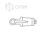 ОПМ 335002 Зажим для троса натяжной клиновой коушный