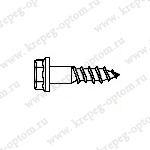 ОПМ 207028 Шуруп с шестигранной головкой с фланцем