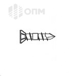 ОПМ 206035 Саморез для террасной доски, с потайной головкой и зенкующими рёбрами, шлиц Torx